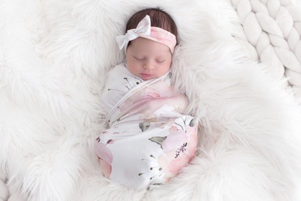 Swaddle & Babygrow Deal | Pink Rose - Image 3