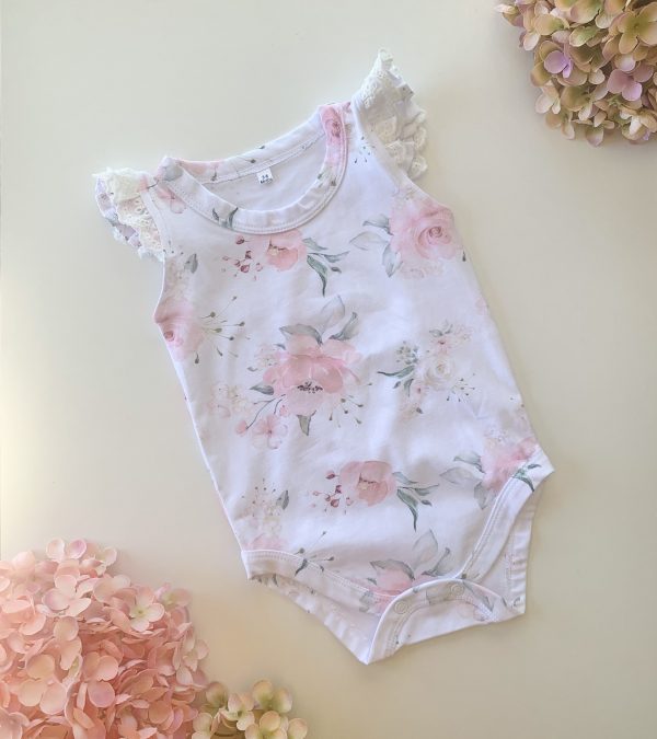 Summer Flutter Sleeve Vest | Pink Rose