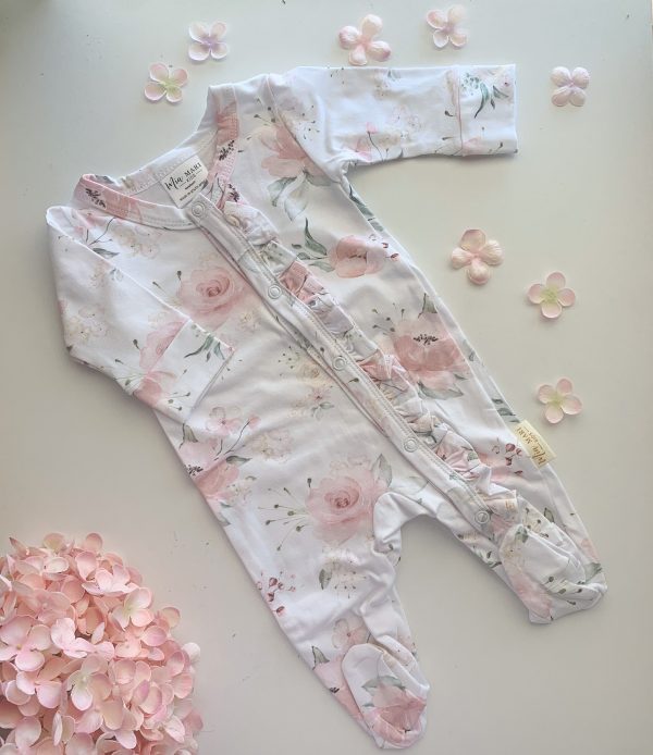 Swaddle & Babygrow Deal | Pink Rose - Image 2