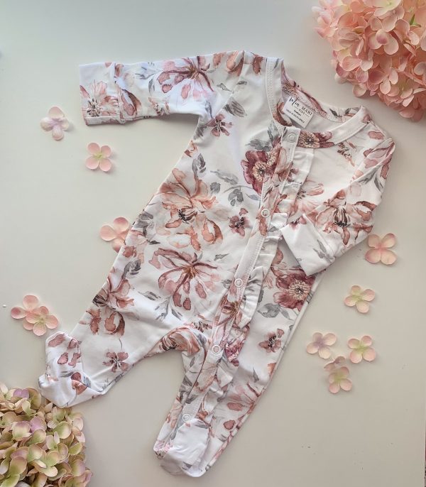 Babygrow | Burgundy Rose