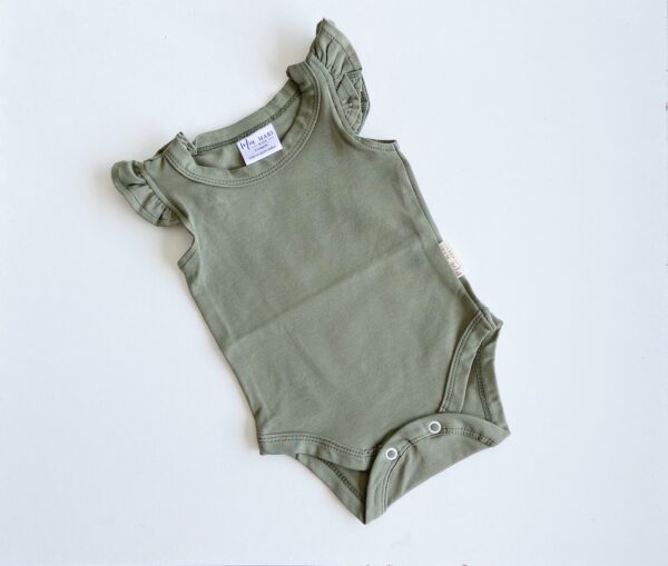 Summer Flutter Sleeve Vest | Olive