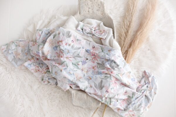 Swaddle & Babygrow Deal | Spring Floral - Image 5