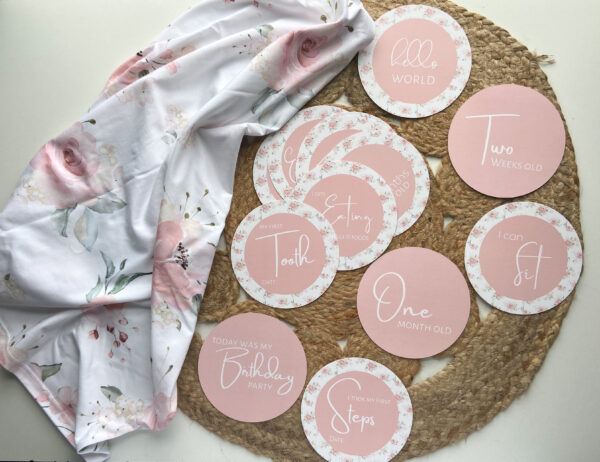 Milestone Disks | Pink Rose