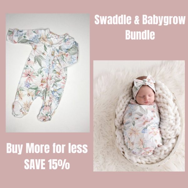 Swaddle & Babygrow Deal | Spring Floral