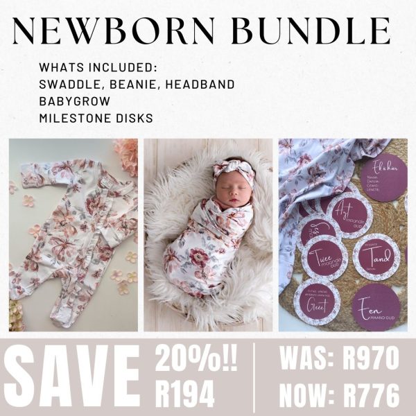 NEWBORN Bundle | Burgundy Rose