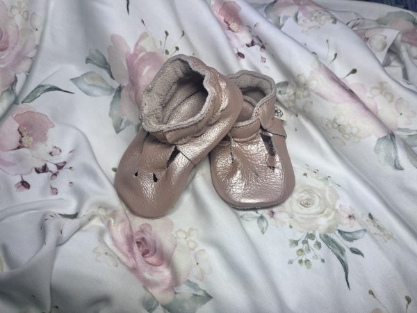 Babydoll Leather shoes | Rosegold