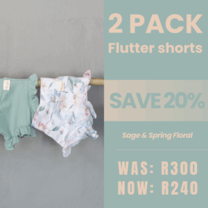 Flutter short 2 Pack | Sage & Spring Floral